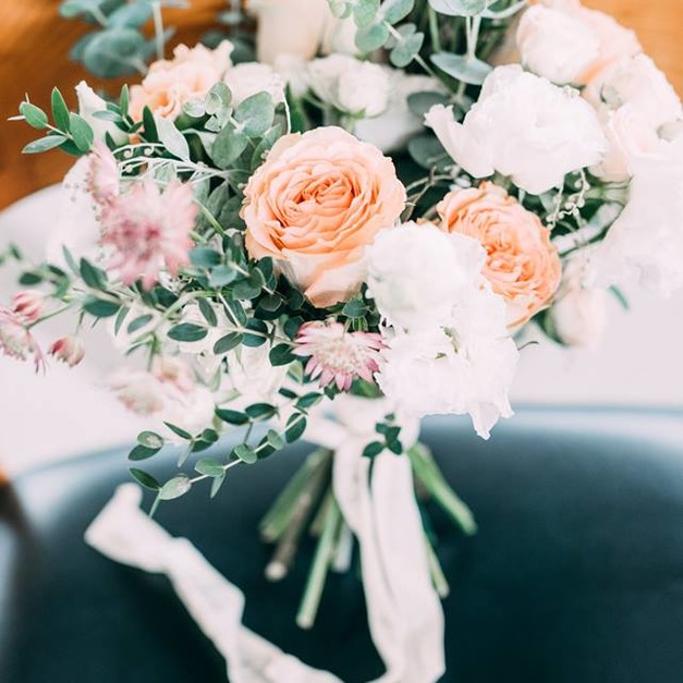 自然風格美式捧花(中)  Fine Art Wedding Bouquet
