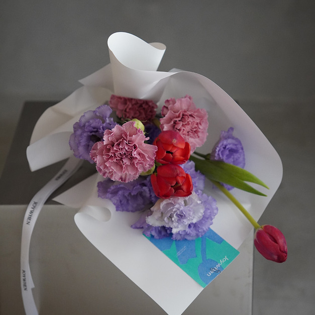 紫桔鬱金香小花束〡紅紫色系