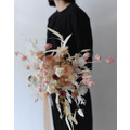 自然風格美式捧花(永生花) 粉白色系_1
