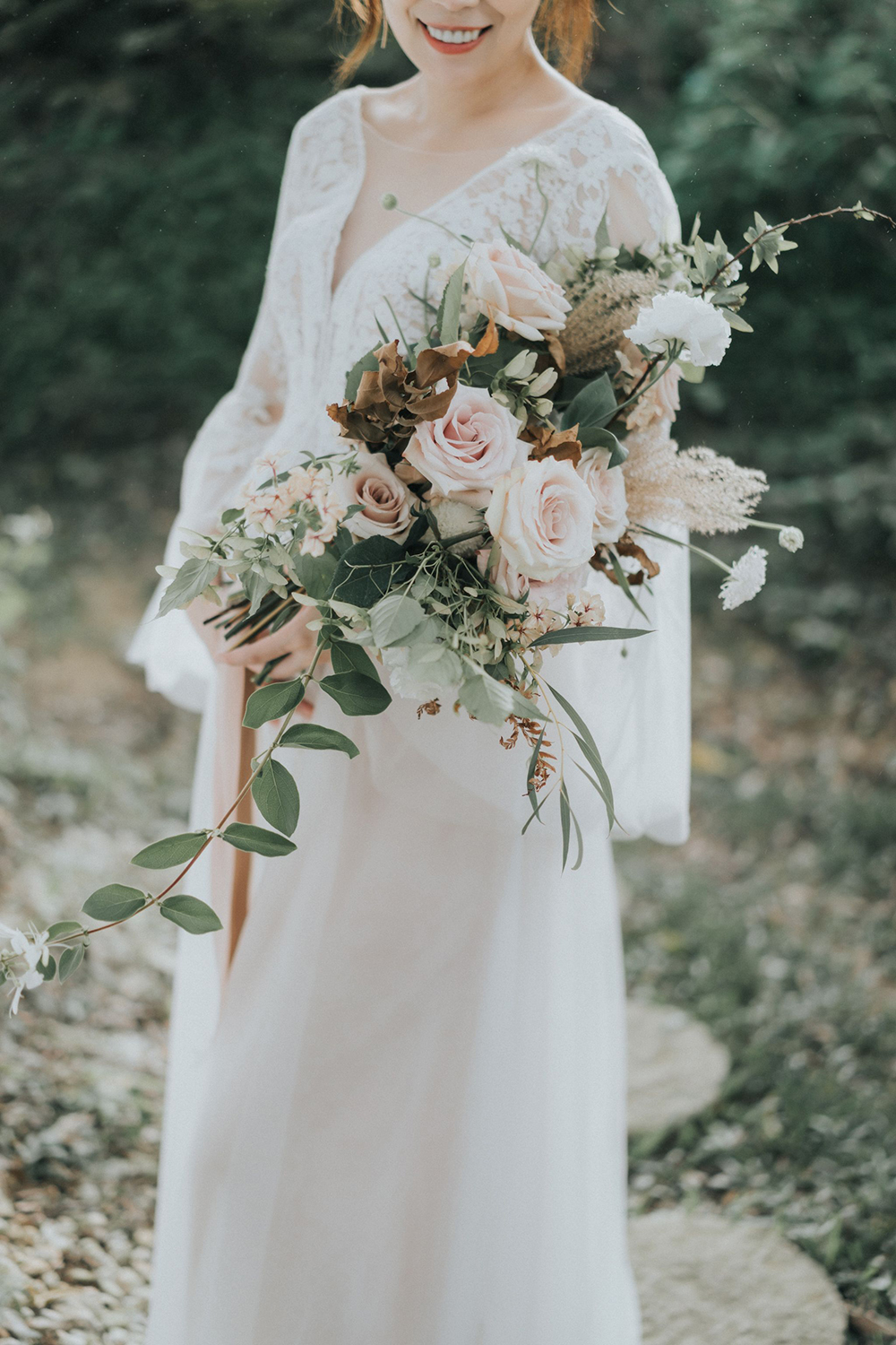 自然風格美式捧花(大) Fine Art Wedding Bouquet