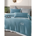 【德國魯道夫】頂級100%天絲60支床包兩用被組-4天青藍_1