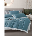 【德國魯道夫】頂級100%天絲60支床包兩用被組-4天青藍_3