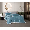 【德國魯道夫】頂級100%天絲60支床包兩用被組-4天青藍
