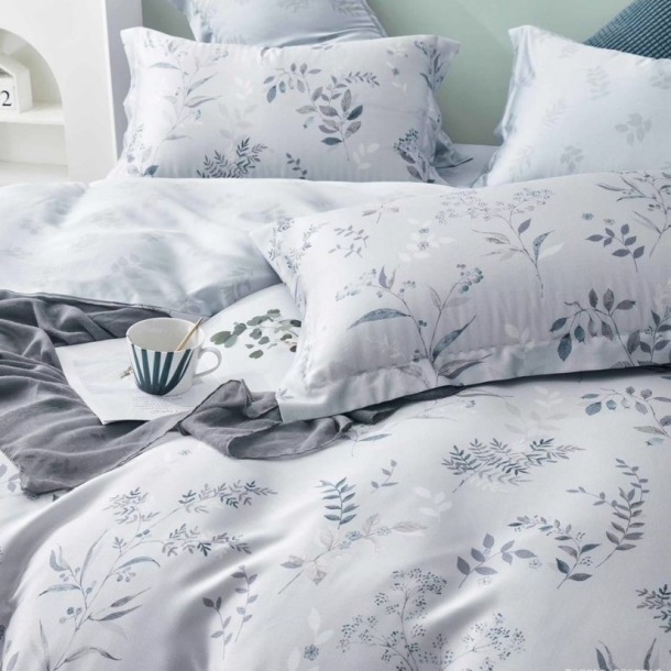 【朱石裊裊】60支100%尊爵木漿純天絲床包兩用被四件組-古典尊爵