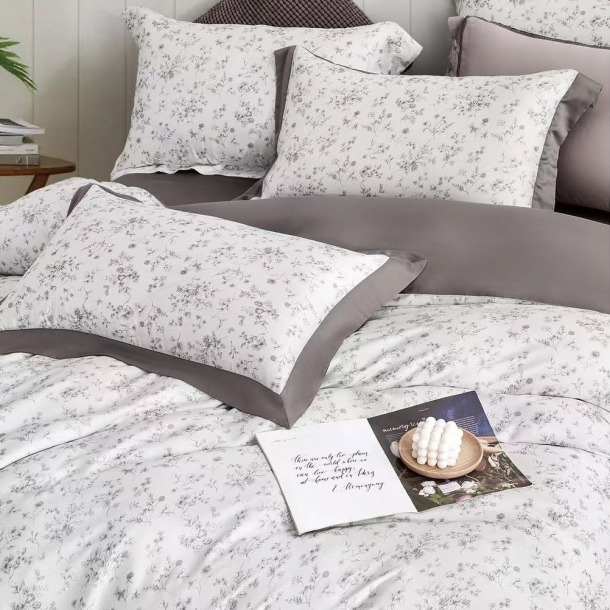 【覓秋】60支100%尊爵木漿純天絲床包兩用被四件組-古典尊爵