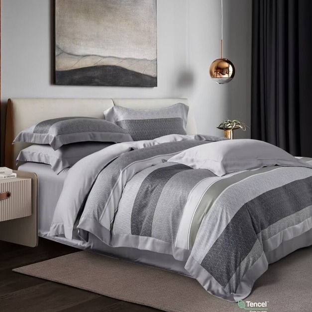 【卡普】60支100%尊爵木漿純天絲床包兩用被四件組-古典尊爵