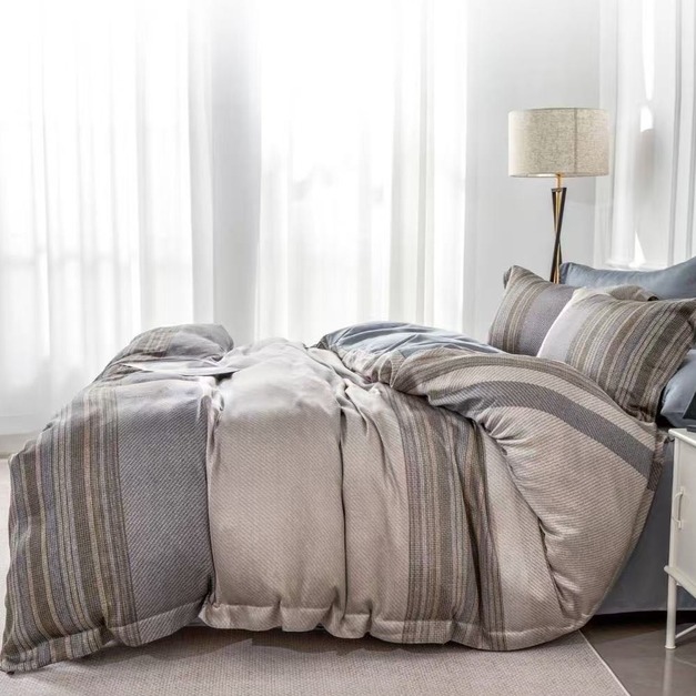 【雅居】60支100%尊爵木漿純天絲床包兩用被四件組-古典尊爵