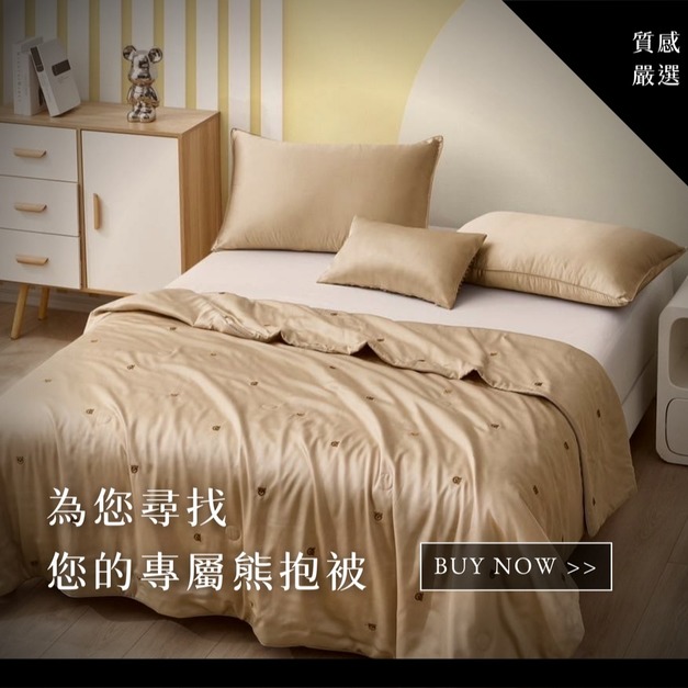 100%天絲韓國熊抱被