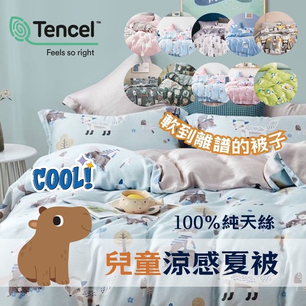 100%純天絲兒童涼被