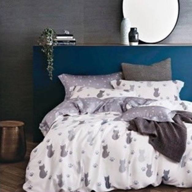 100%奧地利天絲床包兩用被四件組-仰星星