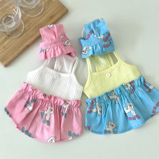 ꔚ兔兔洋裝+漁夫帽