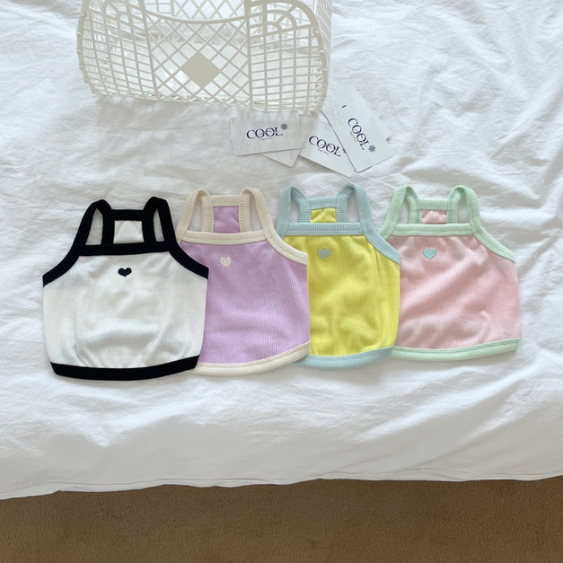 ꔚ愛心涼感短版無袖上衣 4色