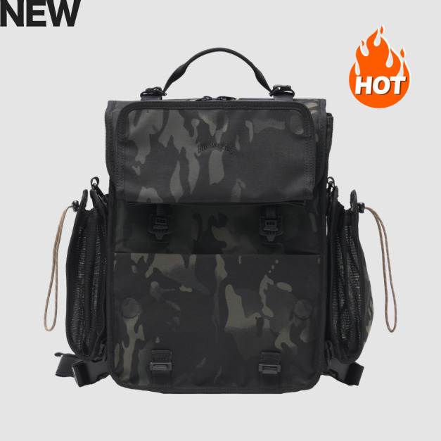 12L 兩棲防水｜D-DAY 黑迷彩 全配組(郵差包+護照包+水壺袋x2)