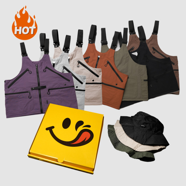 翻轉背心+翻轉漁夫帽  (DR.WILDS ｘ 90 SEC PIZZA聯名款)