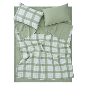 涼涼防蚊組合 格紋系列(被子+床墊)