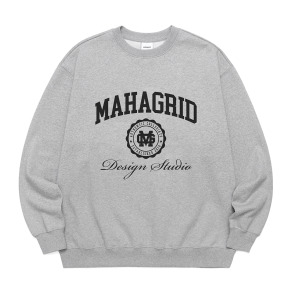 MAHAGRID  印章LOGO大學T 灰色