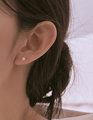 Wing Bling 14k 單顆大鑽耳環_2