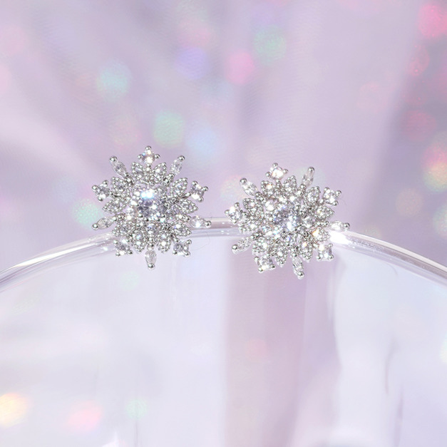 Wing Bling 雪花紛飛耳環/耳夾