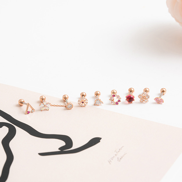 Wing Bling 粉色系列耳環