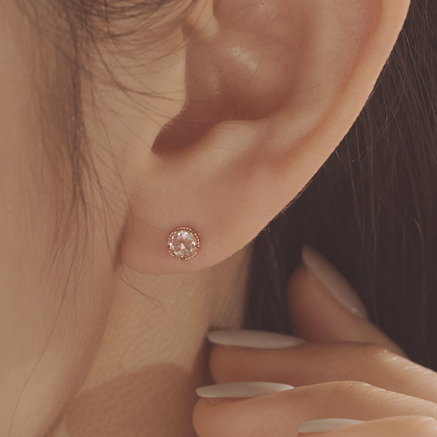 Wing Bling 14k 單顆大鑽耳環