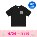 【4/24一日下殺】 剪報字體短袖T恤 