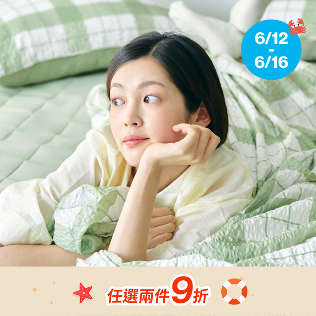 【絕版】涼涼防蚊雙面被 格紋系列