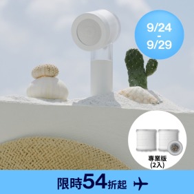 旅行用迷你蓮蓬頭+濾芯組