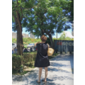 (55%亞麻)(設計師款)簡單風棉麻小洋裝_1