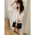 (本期推薦)艾米麗法式襯衫 - 黑、米白_1
