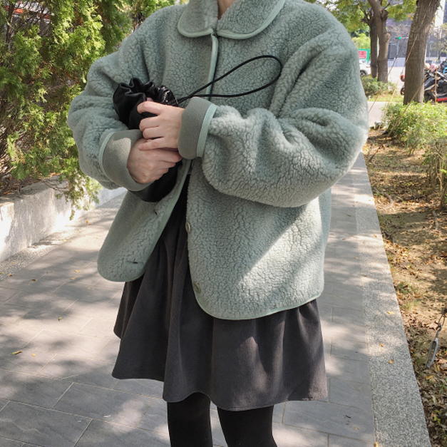 (設計師款)QQ毛熊寶貝外套 - 綠