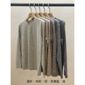 (特價商品不列折)(設計師款)細細條紋長袖T - 黑、海軍藍、棕、米棕、淺灰_1
