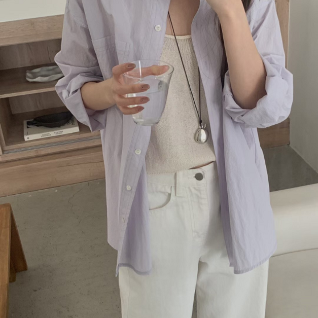 (本期推薦)冰淇淋襯衫 - 薰衣草