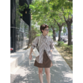(本期推薦)摩卡巧克力條紋襯衫