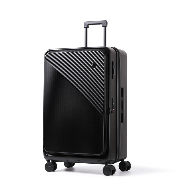 Pro系列 前開行李箱24吋日本煞車輪-曜石黑(附贈防刮保護套)