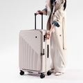 Pro系列 前開行李箱28吋日本煞車輪-燕麥杏_6