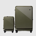 Inno 20+29吋 前開式登機箱/行李箱-森林綠組合