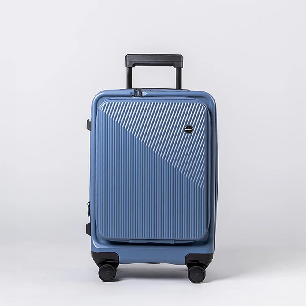 【夏季旅展優惠】Inno 20吋 前開式登機箱-夕霧藍