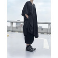 Jul 18SS NEW 日系OVERSIZE抓皺V領開衩長版上衣_1