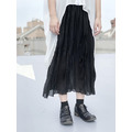 Jul 18SS NEW 寬百褶縐褶設計雪紡裙_3