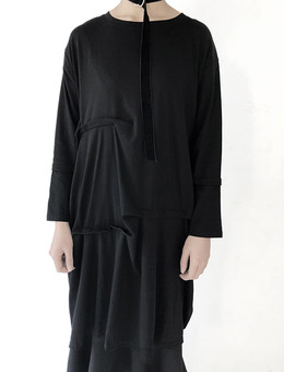 83折限時折扣！Feb 18AW NEW 不規則抓皺棉質上衣