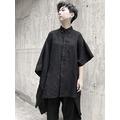 Sep 18SS NEW 早秋棉麻不對稱剪裁襯衫