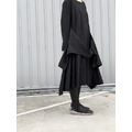 Unisex日系立體剪裁兩穿造型2way棉麻洋裝_3