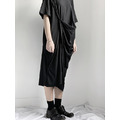 draped cotton dress 立體不對稱扭轉棉質洋裝_5