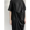 draped cotton dress 立體不對稱扭轉棉質洋裝_2