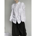 立體輪廓寬袖廓形襯衫（追加）_2