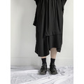 不規則斜襬兩穿褲裙_3