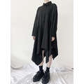 a line傘狀不規則剪裁襯衫洋裝