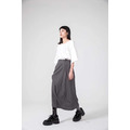 pre-order 連線登記款/ 抽繩不對稱剪裁裙 連線價$1350 黑灰 4248_3