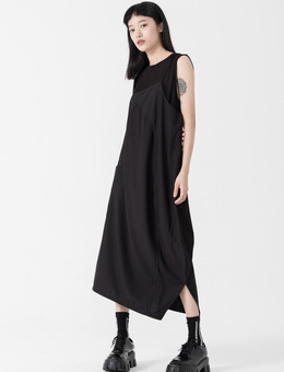 pre-order 連線登記款/ 抽皺單邊不對稱造型細肩帶洋裝 連線價$1550 4263