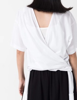 pre-order 連線登記款/ 簡單俐落後交叉綁帶設計Tee 三色黑灰白 連線價$1200 4276